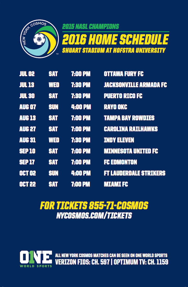 print schedule new york cosmos cosmos seating chart